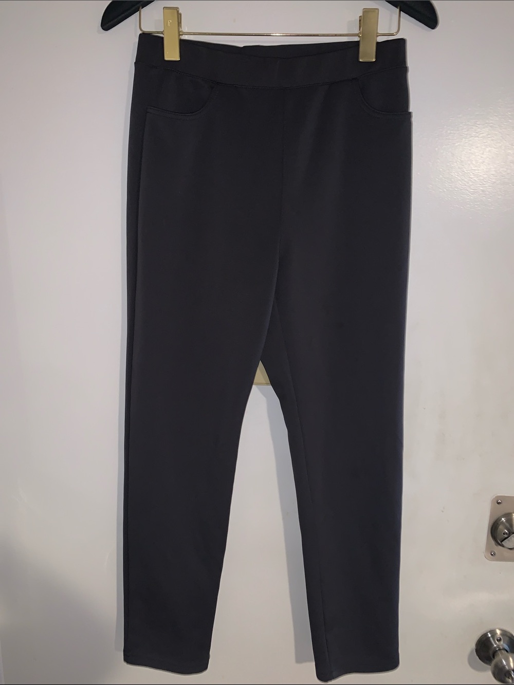 Classic Black Pull-On Pants
